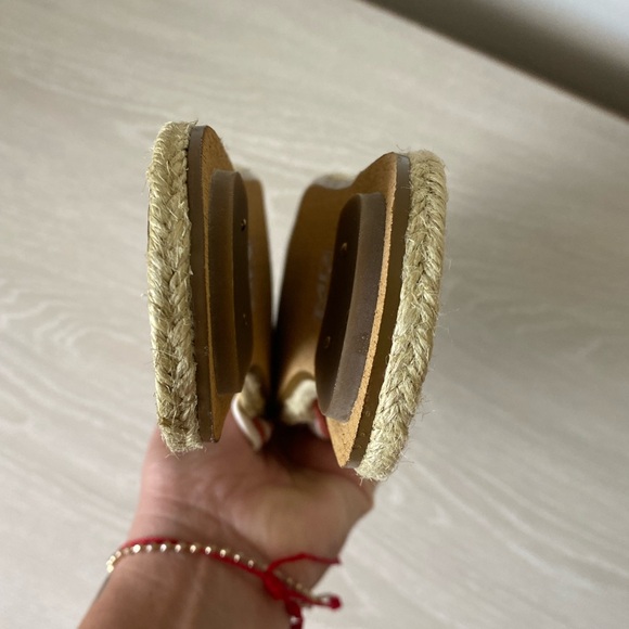 MRKT Market Faith slip on Sandal Shoe Flat Coral Cream fabric upper size 10 - Picture 8 of 8